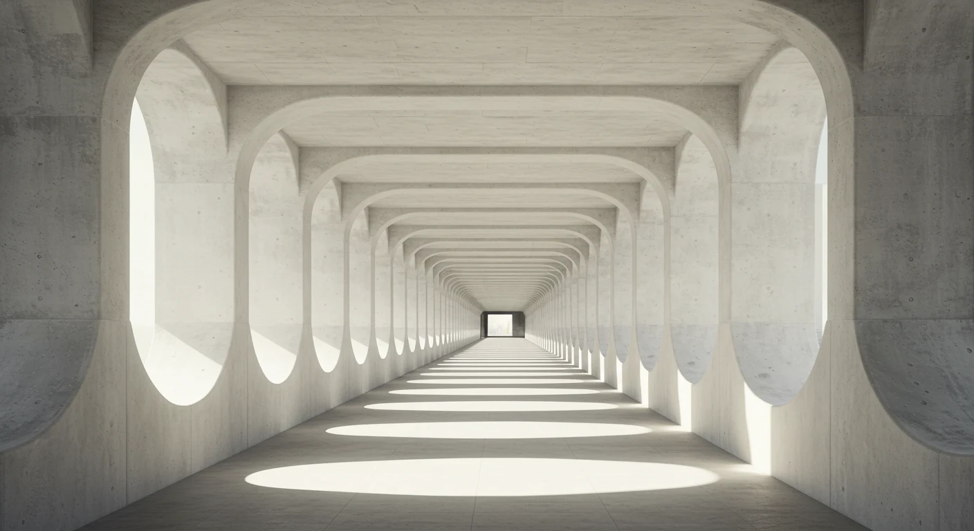 A long road room with many windows
