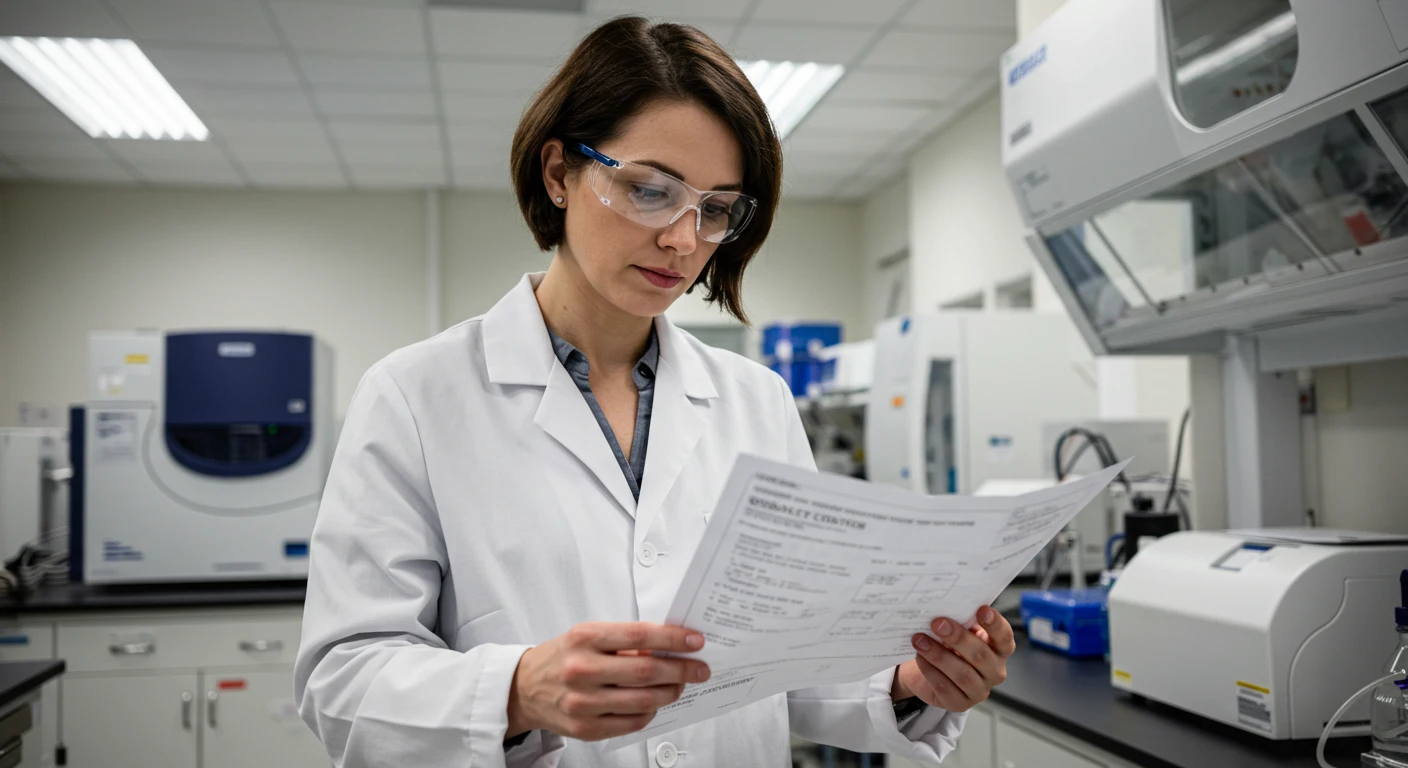 Scientist working in a modern laboratory